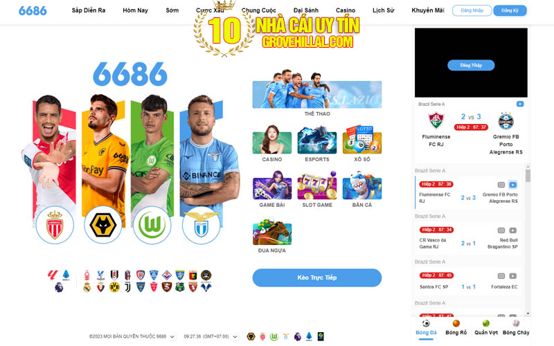 6686 - Web cá cược bóng đá hàng đầu